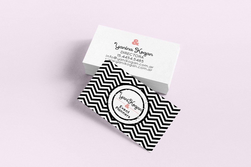 tarjeta personal para organizadora de eventos en argentina